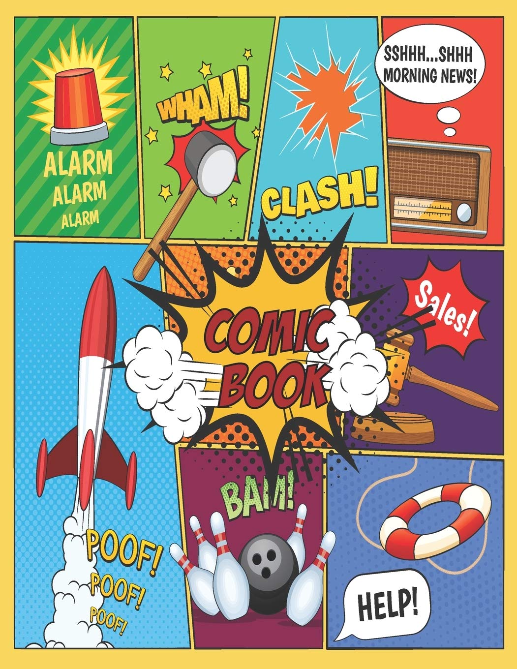 Draw Your Own Comics/Blank Comic Journal - 24 Pages of Fun Comic - A Large 8.5" x 11" Notebook and for Kids and Adults Essays & Short Stories