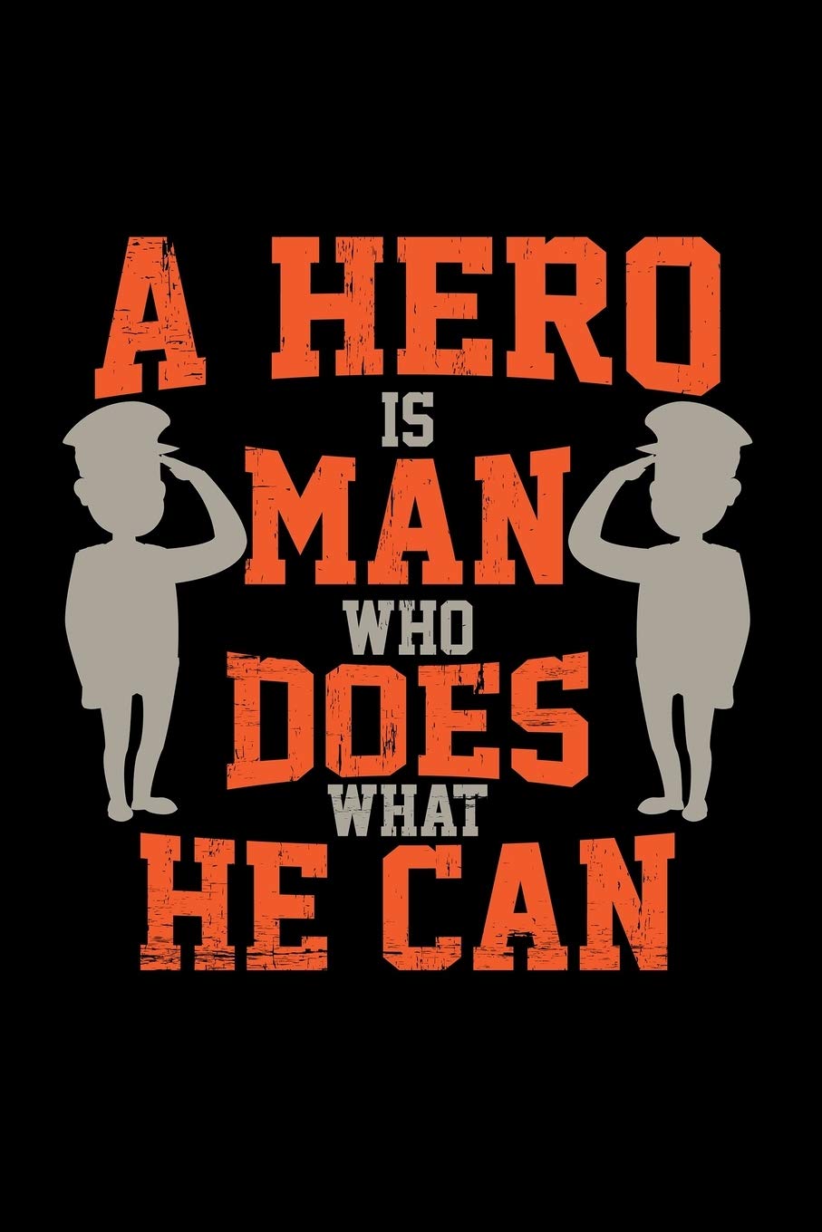 A hero is a man: 6x9 Police | dotgrid | dot grid paper | notebook | notes Books