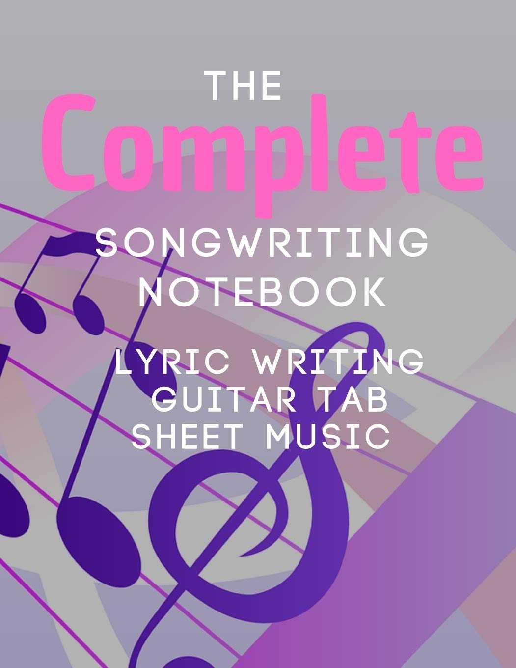 Songwriting Notebook: Music Journal mix of lyric paper sheet and guitar tab Arts & Music