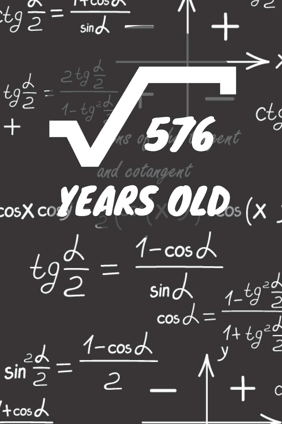 576 Years Old: 24. Birthday Ruled Math Diary Notebook or Mathematics and Physics Guest Nerd Geek Book Journal - Lined Register Pocketbook for Nerds, ... book for Boys and Girls Birthdays and Partys Books