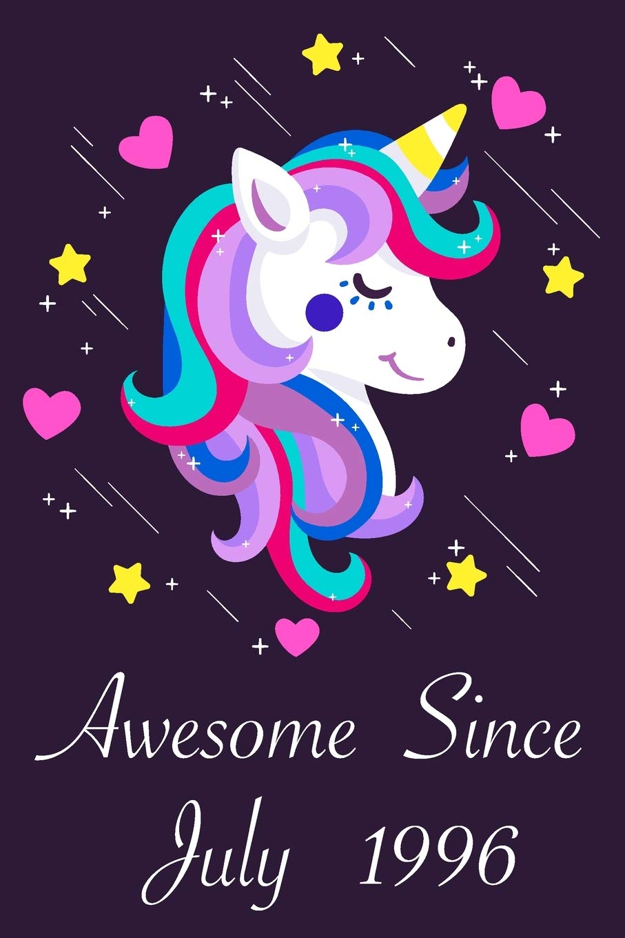 Awesome Since July 1996: 24 Year Old 24th Birthday gift Unicorn Born In July 1996, Journal Gift Book For Girls, Christmas Gift Book, Birthday Gift For ... to Write In and Memory Notebook lined book