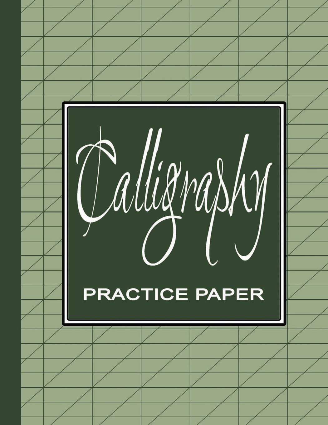 Calligraphy Practice Workbook: Learn Calligraphy Practice Sheets | Slanted Grid Paper Notebook for Beginners to Learn Handwriting – Green Sage Film, Art & Culture
