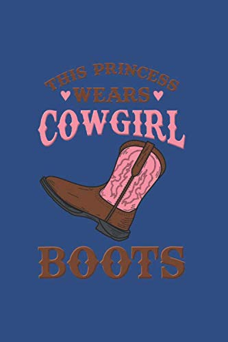 This Princess Wears Cowgirl Boots: Notebook Compact Half Picture 5x5 Half Graph 6x9“ 120 Cream Paper (Diary, Notebook, Composition Book, Writing Tablet) Books