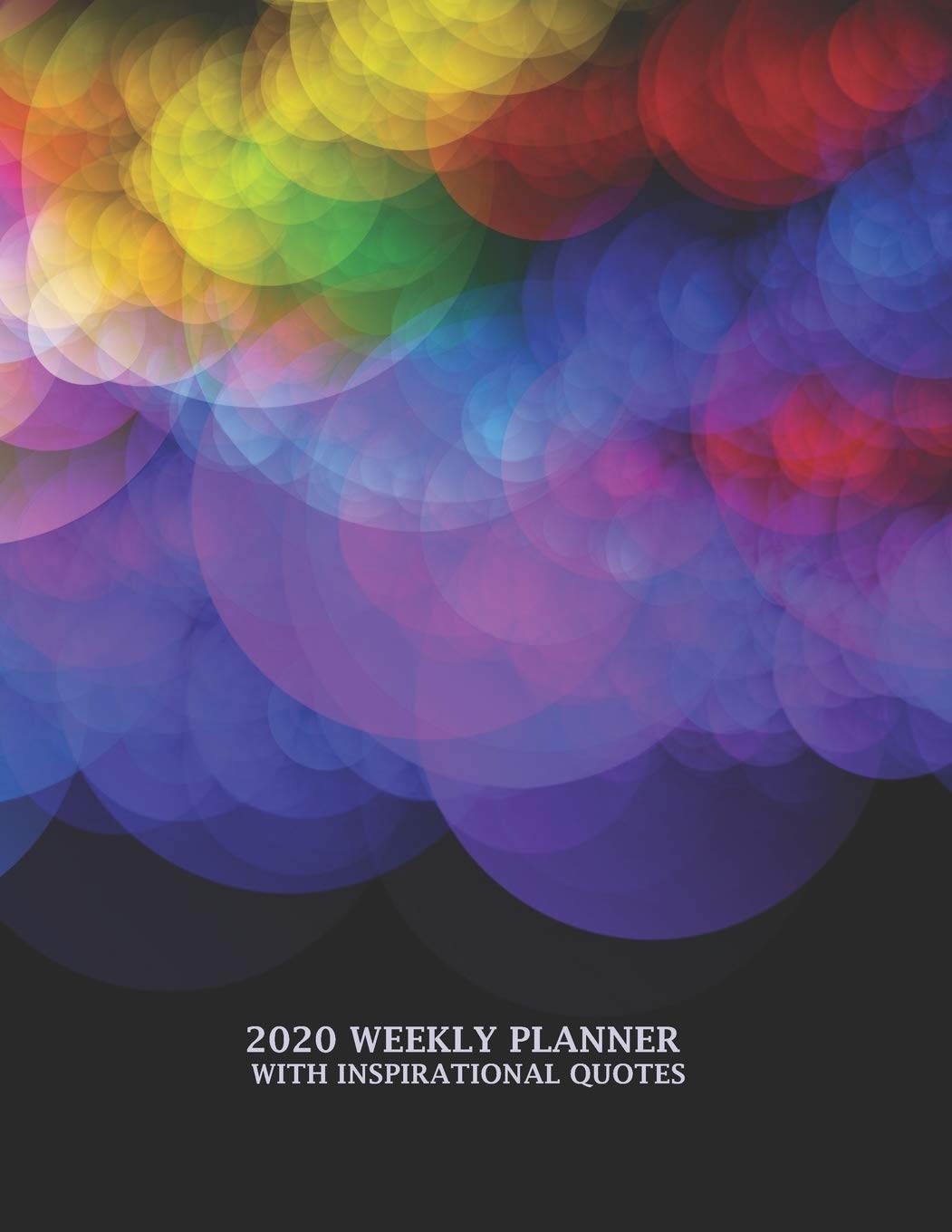2020 Weekly Planner with Inspirational Quotes - Colorful Smoky Circles book