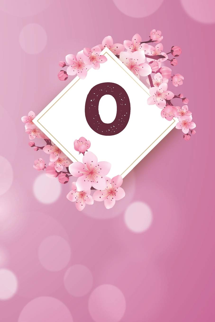 O: Cheery blossom Floral Monogram O Notebook for Man, Women and Girls, size 6 x 9" 120 pages Essays & Short Stories