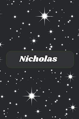 Nicholas Lined Notebook,Journaling, Doodling or Sketching: Perfect Inexpensive Christmas Gift, 120 Page, 6x9 Essays & Short Stories