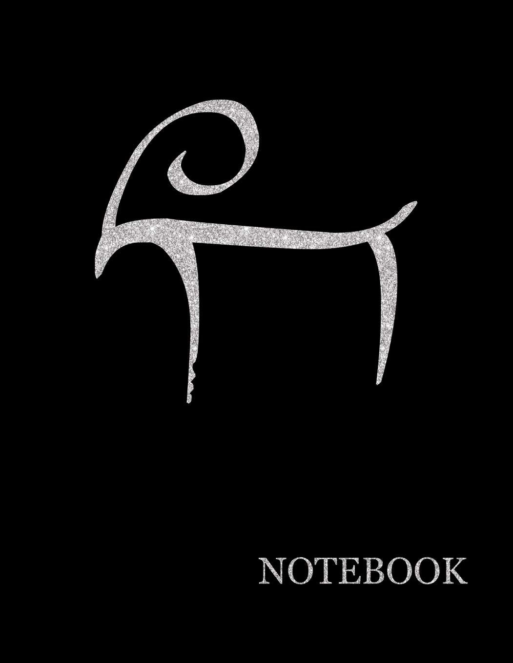 Brilliant Silver Pictographic Black Notebook|Brilliant Silver Black Journal Notebook Grid Sturdy High Quality Premium White Paper 8.5x11 pages| ... Work| School Journal (Luxury Silver, Band 1) Reference Books