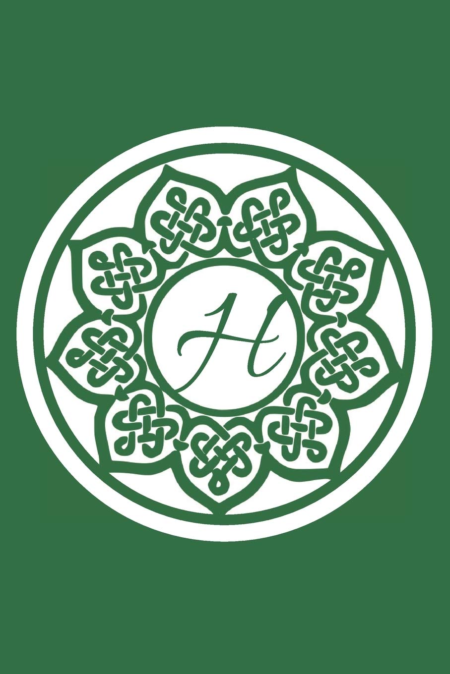 H: Initial H Monogram Notebook Journal Gift Circular Celtic Knot design (Celtic Knot Monogram Journals, Band 8) Lifestyle