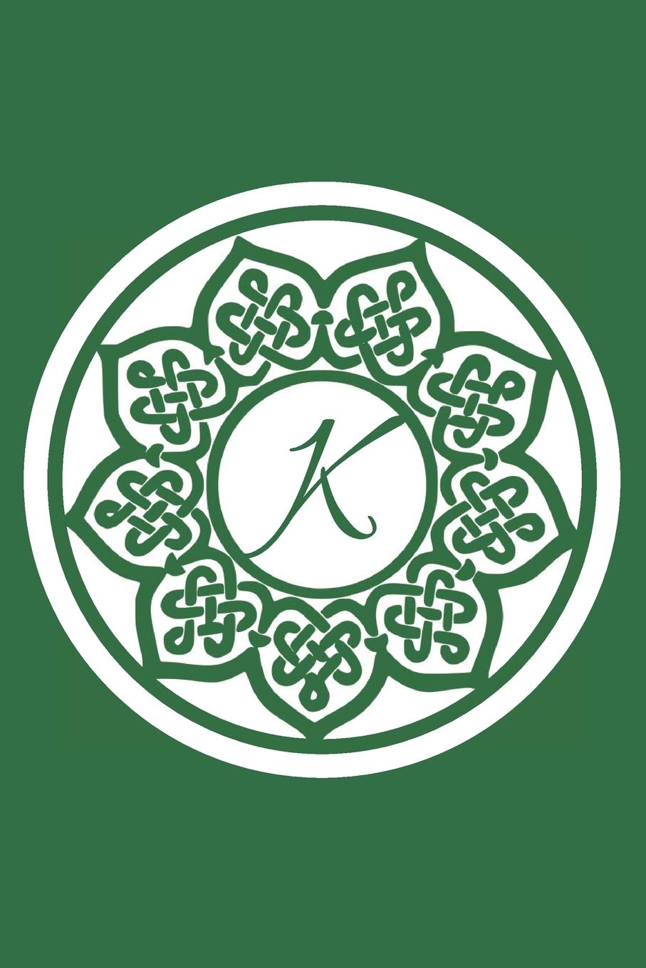 K: Initial K Monogram Notebook Journal Gift Circular Celtic Knot design (Celtic Knot Monogram Journals, Band 11) Lifestyle