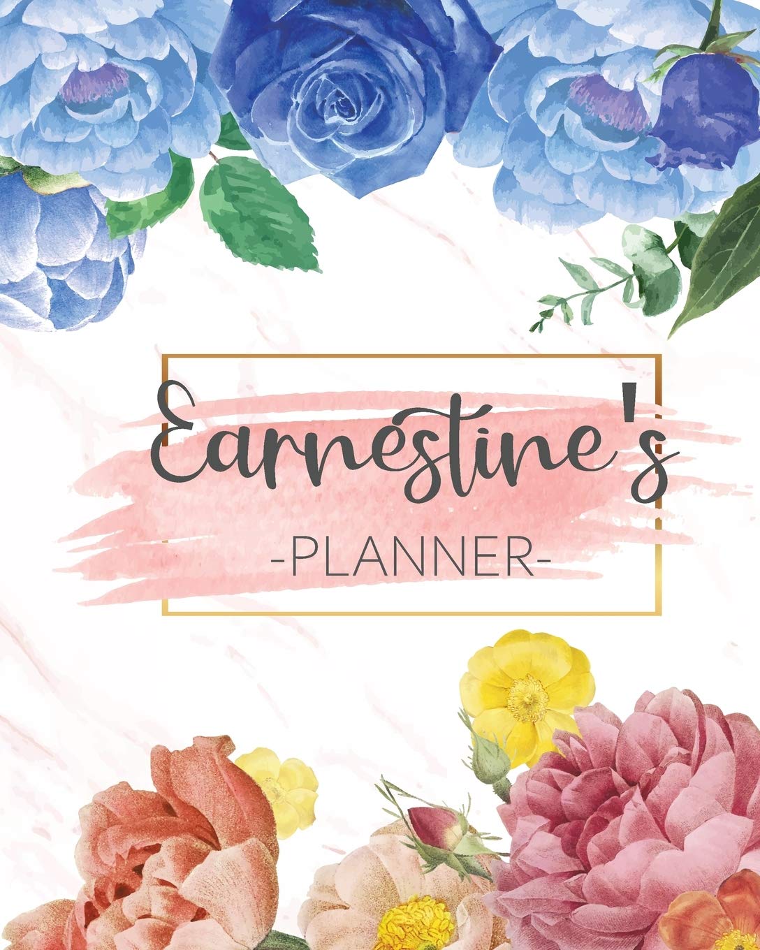 Earnestine's Planner: Monthly Planner 3 Years January - December 2020-2022 | Monthly View | Calendar Views Floral Cover - Sunday start Business, Finance & Career