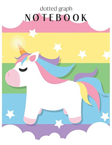 Dotted Graph Notebook: Believe in Magic Magical Unicorn Dream Come True Notebook Composition Blank Lined Themed Planner 8.5 x 11 Inches 110 Pages Cute ... Lovely for Learning Professional Business Film, Art & Culture