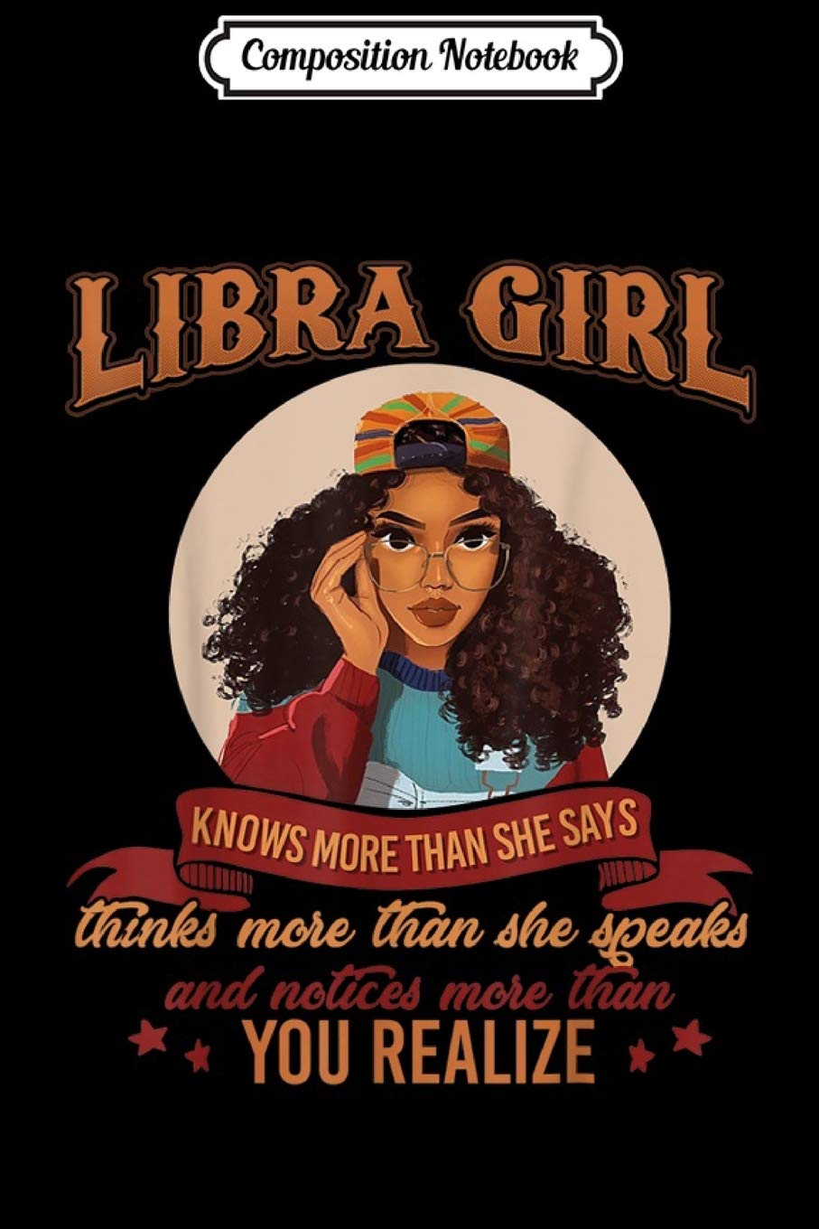 Composition Notebook: Libra Girl Knows More Than She Says Journal/Notebook Blank Lined Ruled 6x9 100 Pages Manga