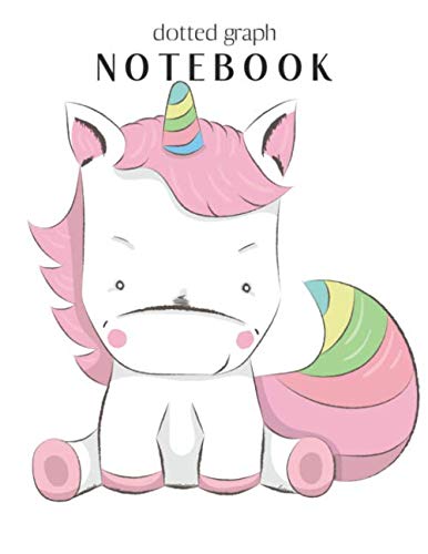 Dotted Graph Notebook: Magical Unicorn Dream Come True Notebook Composition Blank Lined Themed Planner 8.5 x 11 Inches 110 Pages Cute Unicorn Kawaii Lovely for Learning Professional Business Film, Art & Culture