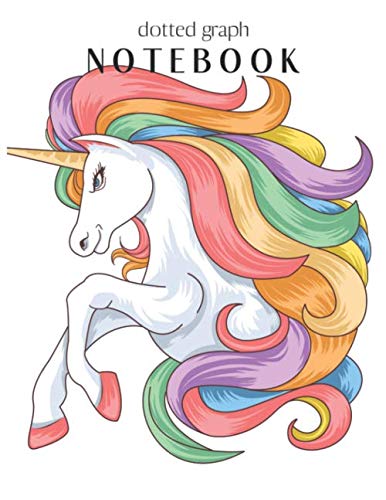Dotted Graph Notebook: Magical Unicorn Dream Come True Notebook Composition Blank Lined Themed Planner 8.5 x 11 Inches 110 Pages Cute Unicorn Kawaii Lovely for Learning Professional Business Film, Art & Culture