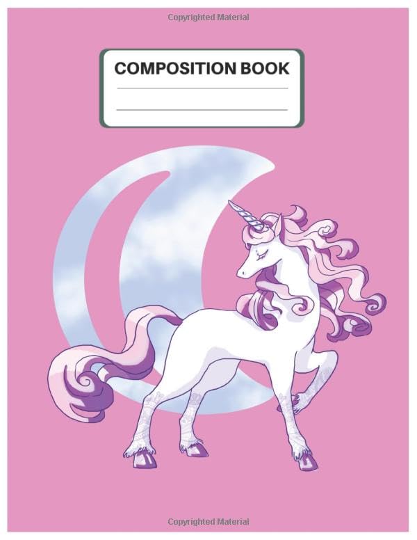 Composition Book: Believe in Magic Magical Unicorn Dream Come True Composition Notebook Amazing Cute Unicorn Kawaii for Girls with 110 Pages of 8.5"x11" Blank Paper for Drawing Film, Art & Culture