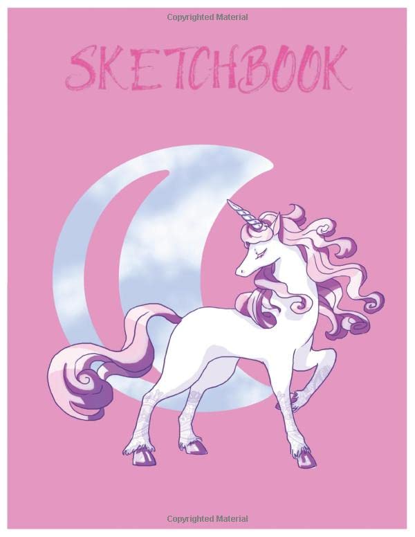 Sketch Book: Magical Unicorn Dream Come True Notebook Amazing Cute Unicorn Kawaii Sketchbook for Girls with 110 Pages of 8.5"x11" Blank Paper for Drawing Home & Household