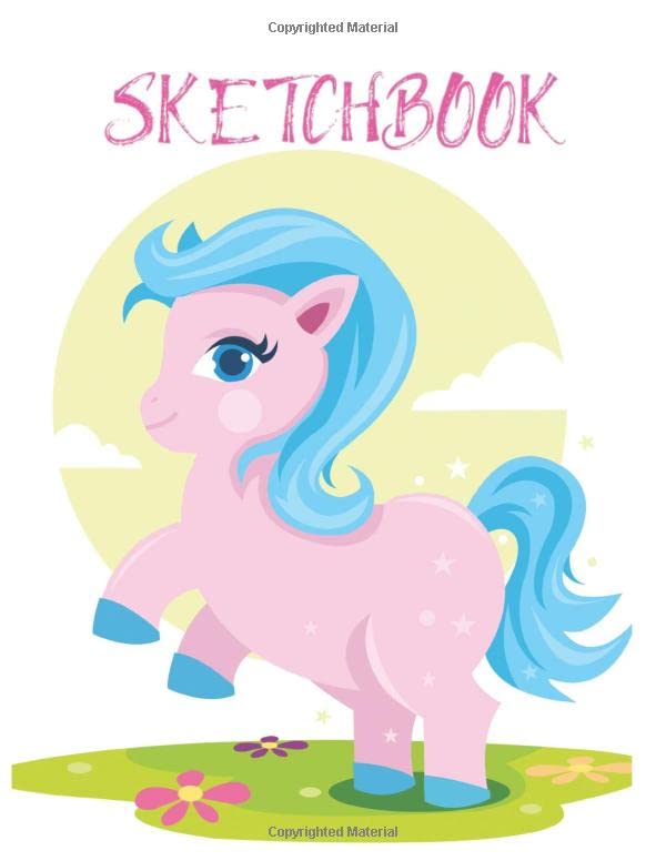 Sketch Book: Magical Unicorn Dream Come True Notebook Amazing Cute Unicorn Kawaii Sketchbook for Girls with 110 Pages of 8.5"x11" Blank Paper for Drawing Home & Household