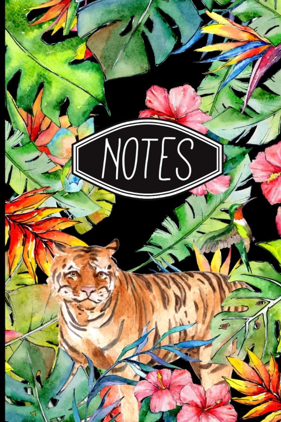 Product Image: Notes: Tropical Tiger Notebook 6" X 9" 120 Lined Pages