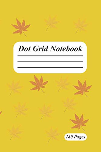 Dot grid paper composition notebook with small blank white box in middle: Dotted ruled paper 180 pages Essays & Short Stories
