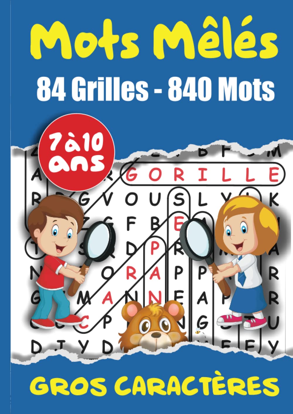 Mots Mêlés 84 grilles - 840 mots: Mots Mêlés Enfants 7 à 10 Ans VOLUME 2 Gros Caractères Thème Nature : Animaux, Fruits, Légumes, Plantes 84 Grilles | ... | Avec Solutions Grand Format 21 x 29,7 cm Leisure & Fun