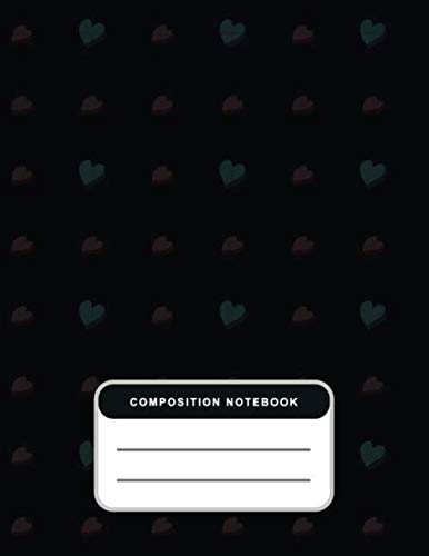 POLIEBS - Composition Notebook Wide Ruled 100 Sheets for Students, Kindergarten, Primary, 1st Grade, 2nd Grade, School, College, University, Professional, Size 8.5" x 11" Essays & Short Stories