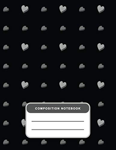 POLIEBL - Composition Notebook Wide Ruled 100 Sheets for Students, Kindergarten, Primary, 1st Grade, 2nd Grade, School, College, University, Professional, Size 8.5" x 11" Essays & Short Stories