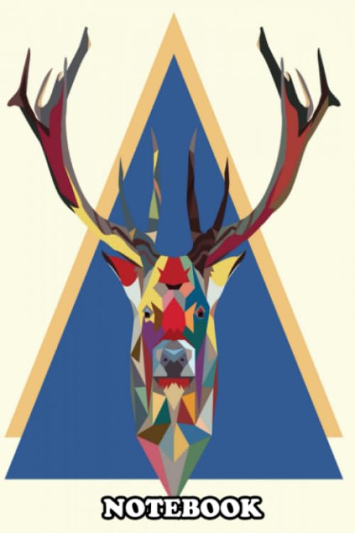Notebook: Deer Colorful , Journal for Writing, College Ruled Size 6" x 9", 110 Pages Books