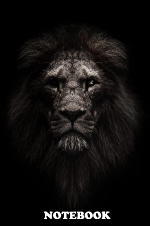 Notebook: Lion Portrait Lion King Face Lion Head , Journal for Writing, College Ruled Size 6" x 9", 110 Pages Books