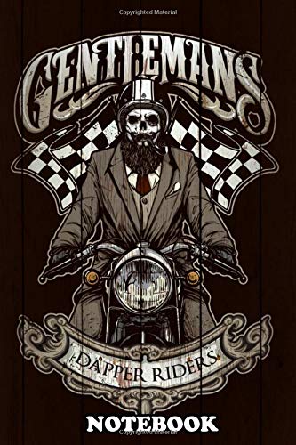 Notebook: Gentlemans Dapper Riders Poster , Journal for Writing, College Ruled Size 6" x 9", 110 Pages Books