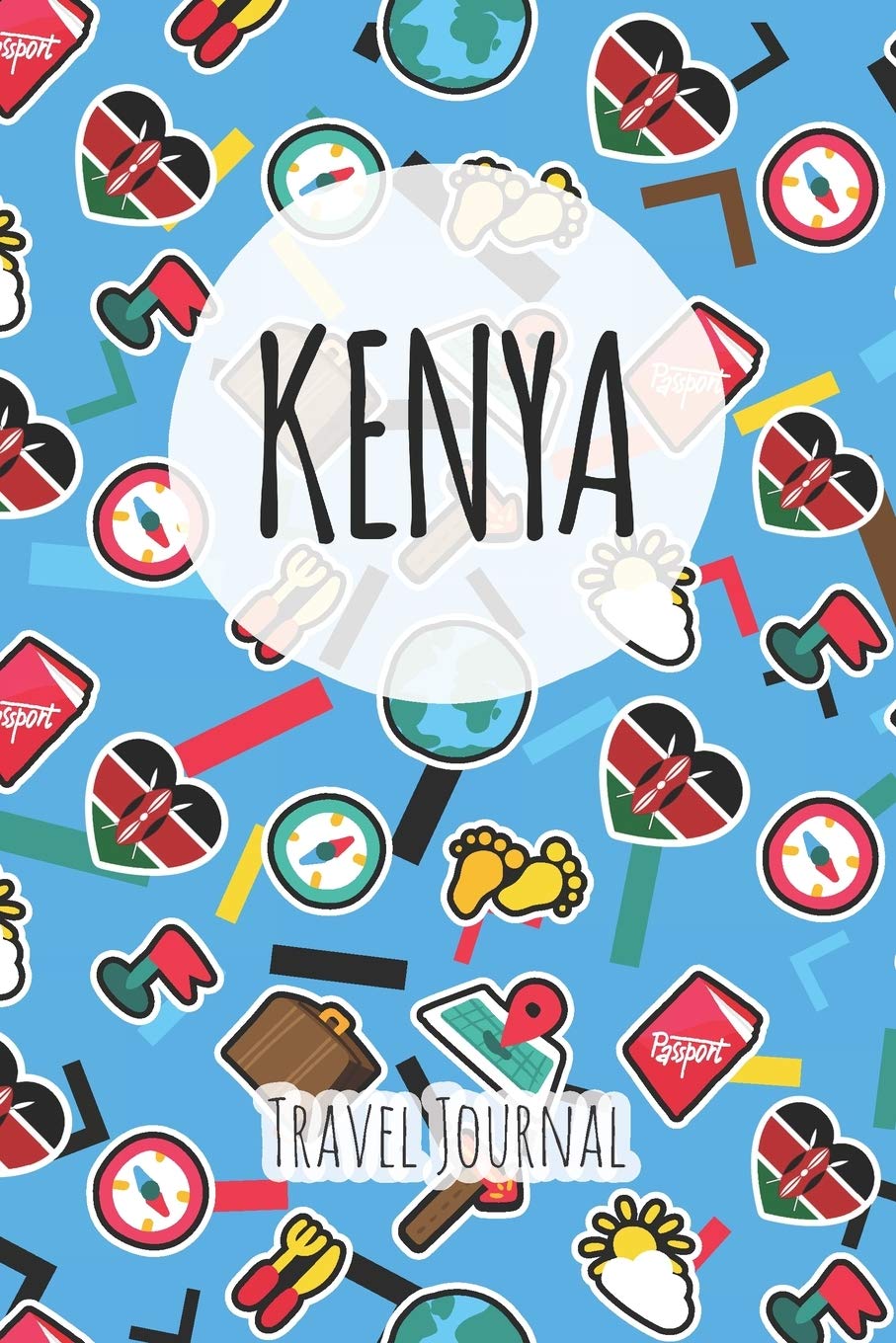 Kenya Travel Journal: 6x9 Travel planner I Road trip planner I Dot grid journal I Travel notebook I Travel diary I Pocket journal I Gift for Backpacker Books