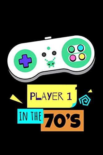 Player1 in the 70'S vintage for gaming lovers and birthday gift "6x9" Lined notebook / notebokk gift: Lined notebook / notebook gift "6x9" 100 pages soft cover matte finish Leisure & Fun