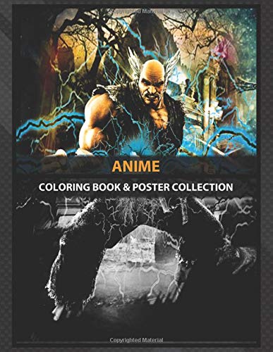 Coloring Book & Poster Collection: Anime Heihachi Character For Gaming Fans Anime & Manga Books