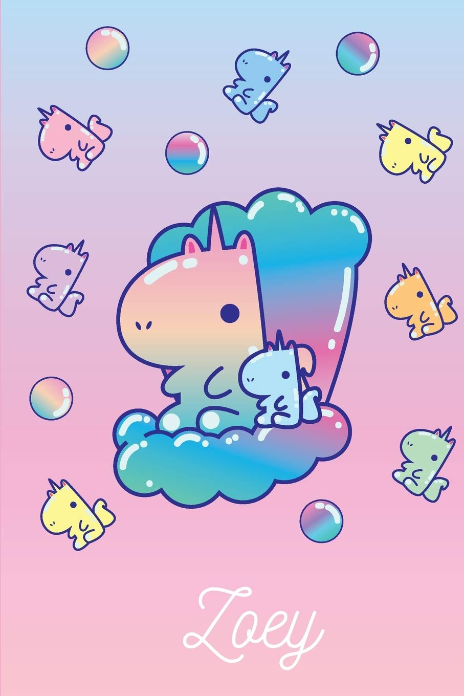 Zoey: Jellycorn Unicorn - Journal Notebook Gift For Girls, Women Non-fiction