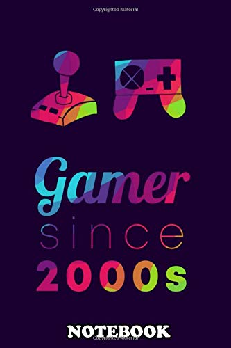 Notebook: Video Gaming Controller With Text Or Typography Gamer , Journal for Writing, College Ruled Size 6" x 9", 110 Pages Books