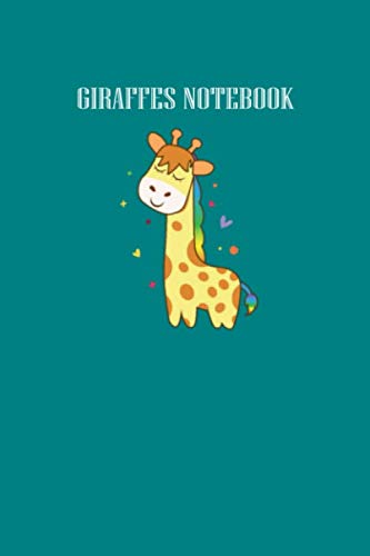 GIRAFFES NOTEBOOK: cool cute giraffee - 50 sheets, 100 pages - 6 x 9 inches Non-fiction
