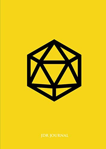 JDR Journal: A4 100 pages | Cahier de Jeux De Rôle pour Maître du jeu | Carnet pour noter vos aventures, Stratégies, Plans,Armes | Design Jaune book