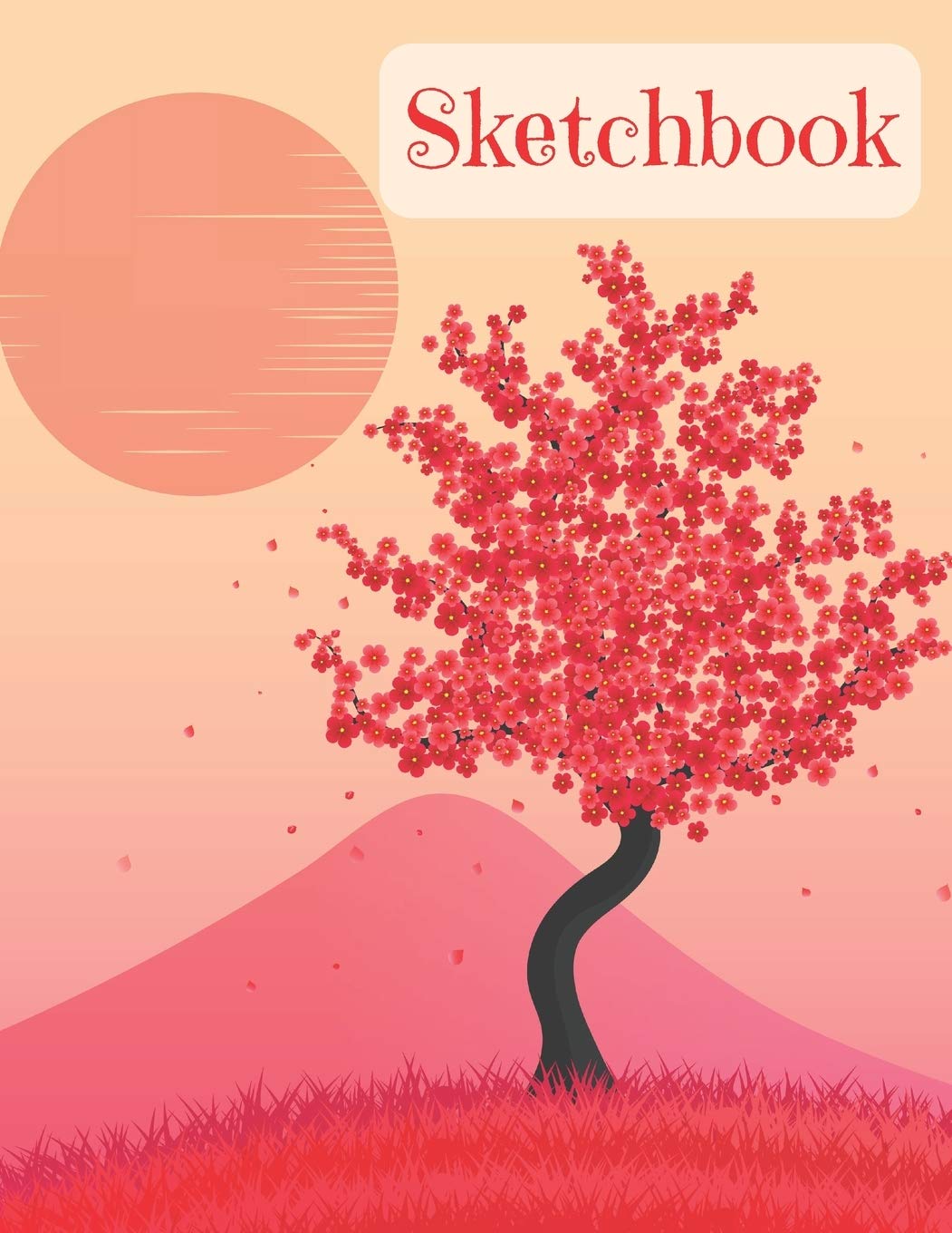 Sketchbook: Flowers Pattern Sketchbook, Large 8.5 x 11, 110 Blank Pages Arts & Music