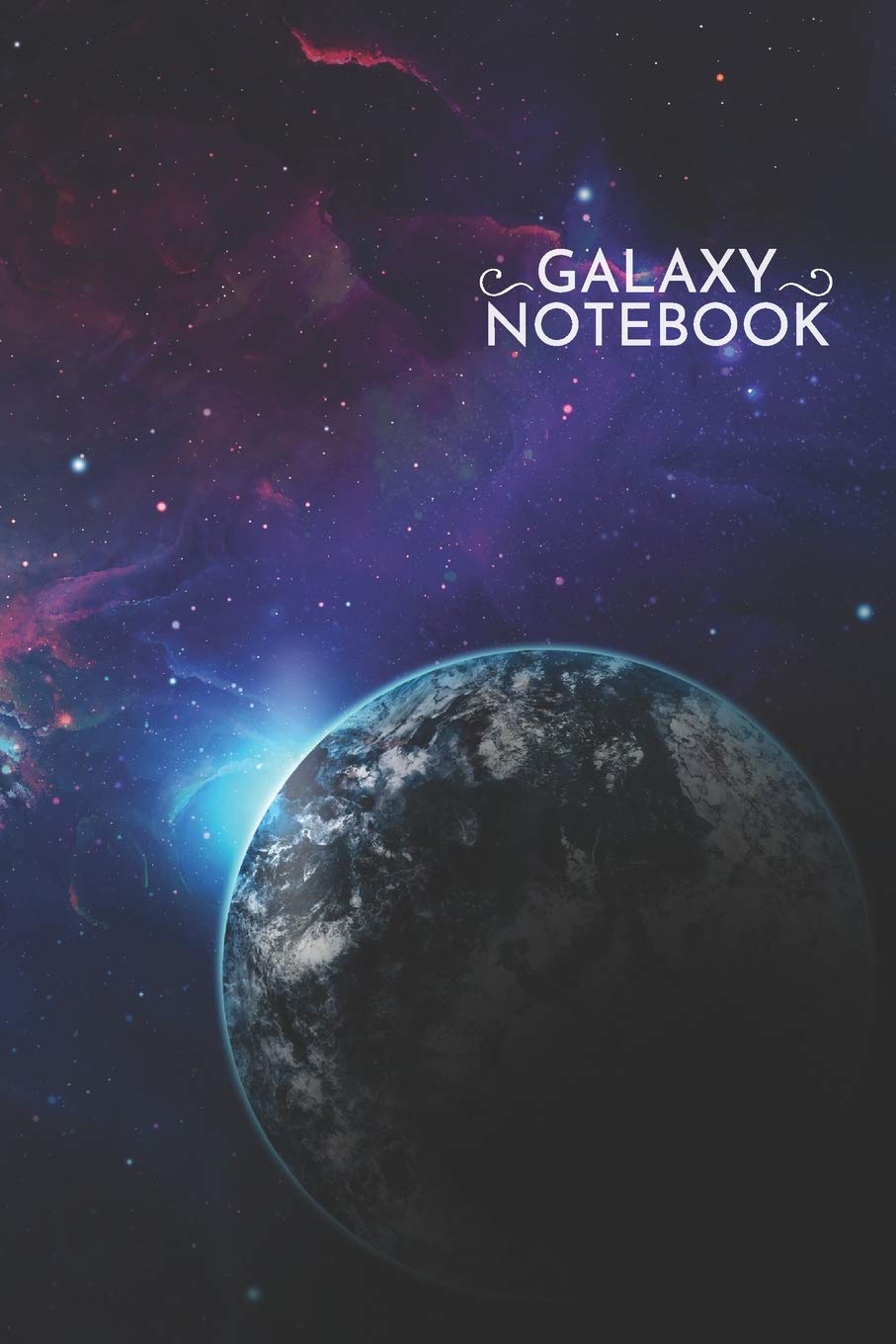 Galaxy Notebook: Space Universe Blank Lined College Ruled Notebook 6x9 Inches 100 Pages Planet Cosmos Journal Learning & Reference