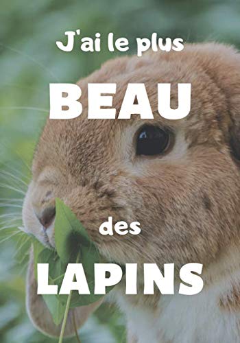 J'ai Le Plus Beau Des Lapins: Carnet de Notes | Le Plus Beau des Lapins | Idée de Cadeau à Offrir Pets