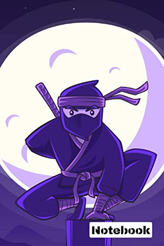 Notebook: Japanese Notebook Journal with Ninja, Large 6 x 9 inch, 110 Lined Pages Lifestyle