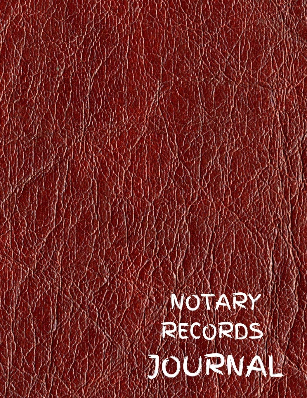 Notary Records Journal: Official Notary Records Book ( Acts Records Events Log, Notary Template & Services Receipt Book ) Paperback, Large Size (Notary Official, Band 10) Law