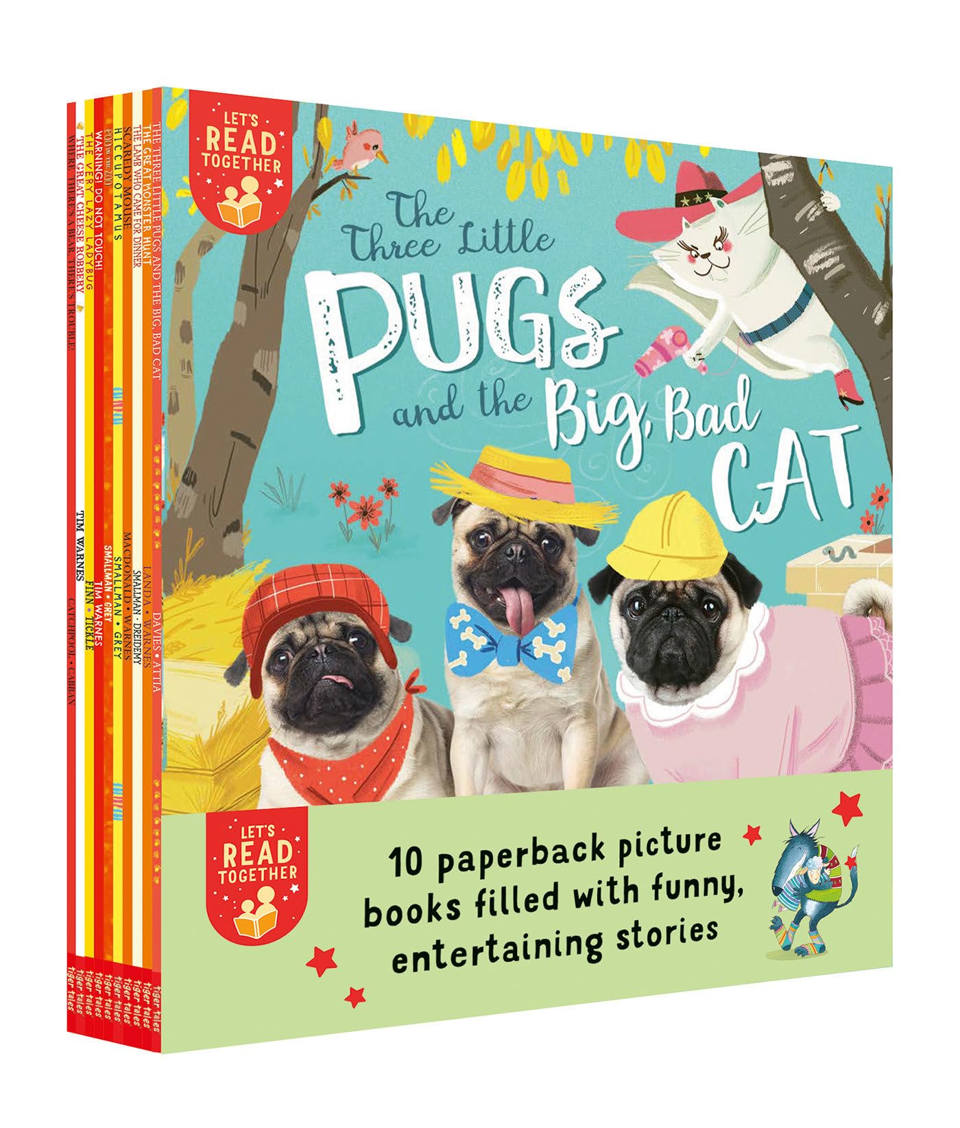 Ten Funny Stories: Great Cheese Robbery; Great Monster Hunt; Hiccupotamus; Lamb for Dinner; Poo in the Zoo; Scaredy Mouse; Three Little Pugs; Very Lazy Ladybug; Warning (Let's Read Together) Parents & Children