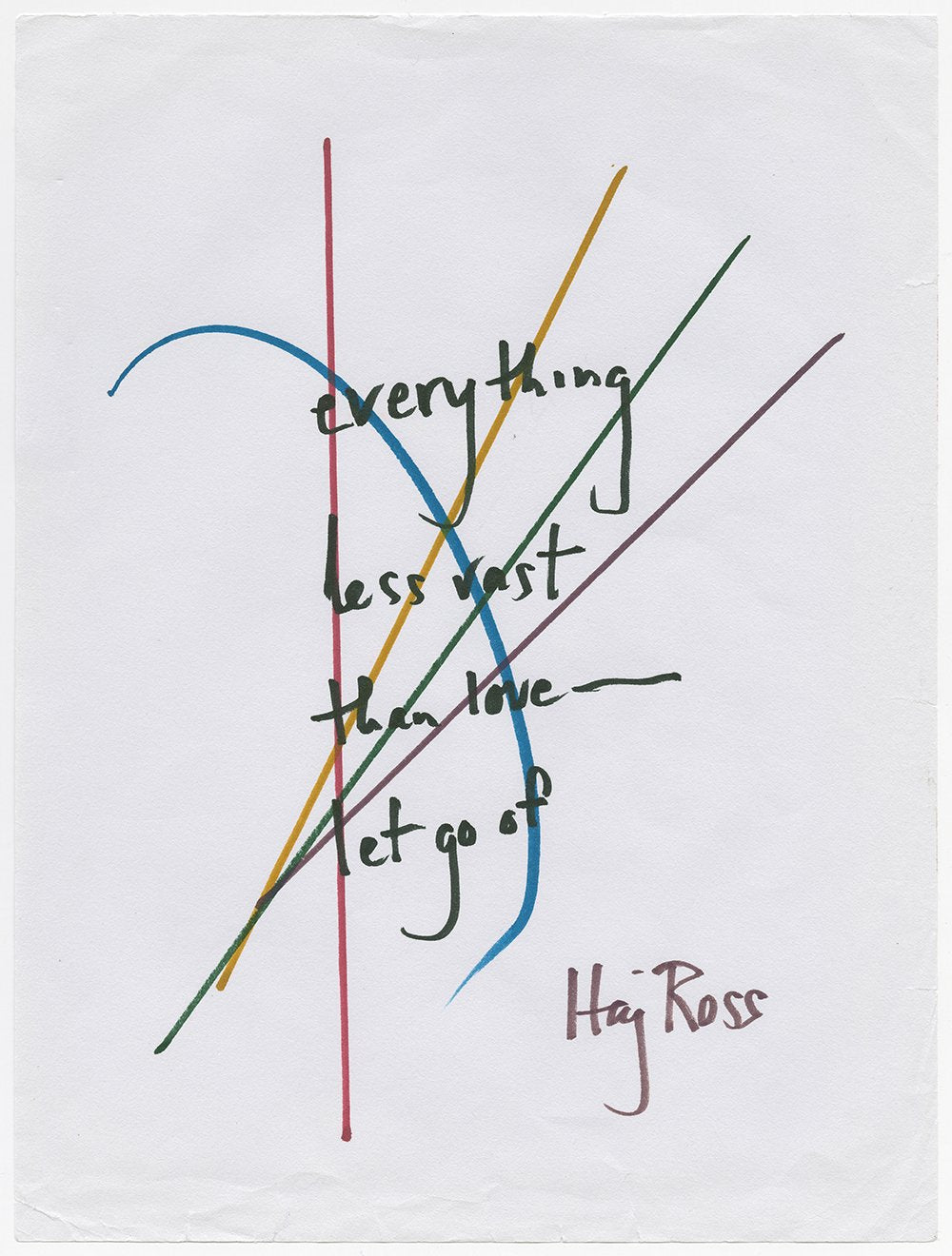 Everything Less Vast Than Love - Let Go of Poetry