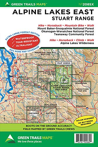 Alpine Lakes East Stuart Range, Wa No. 208sx (Green Trails Maps) Leisure, Home & Garden
