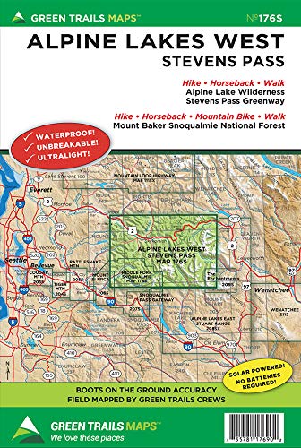 Alpine Lakes West Stevens Pass, Wa No. 176s (Green Trails Maps) Leisure, Home & Garden