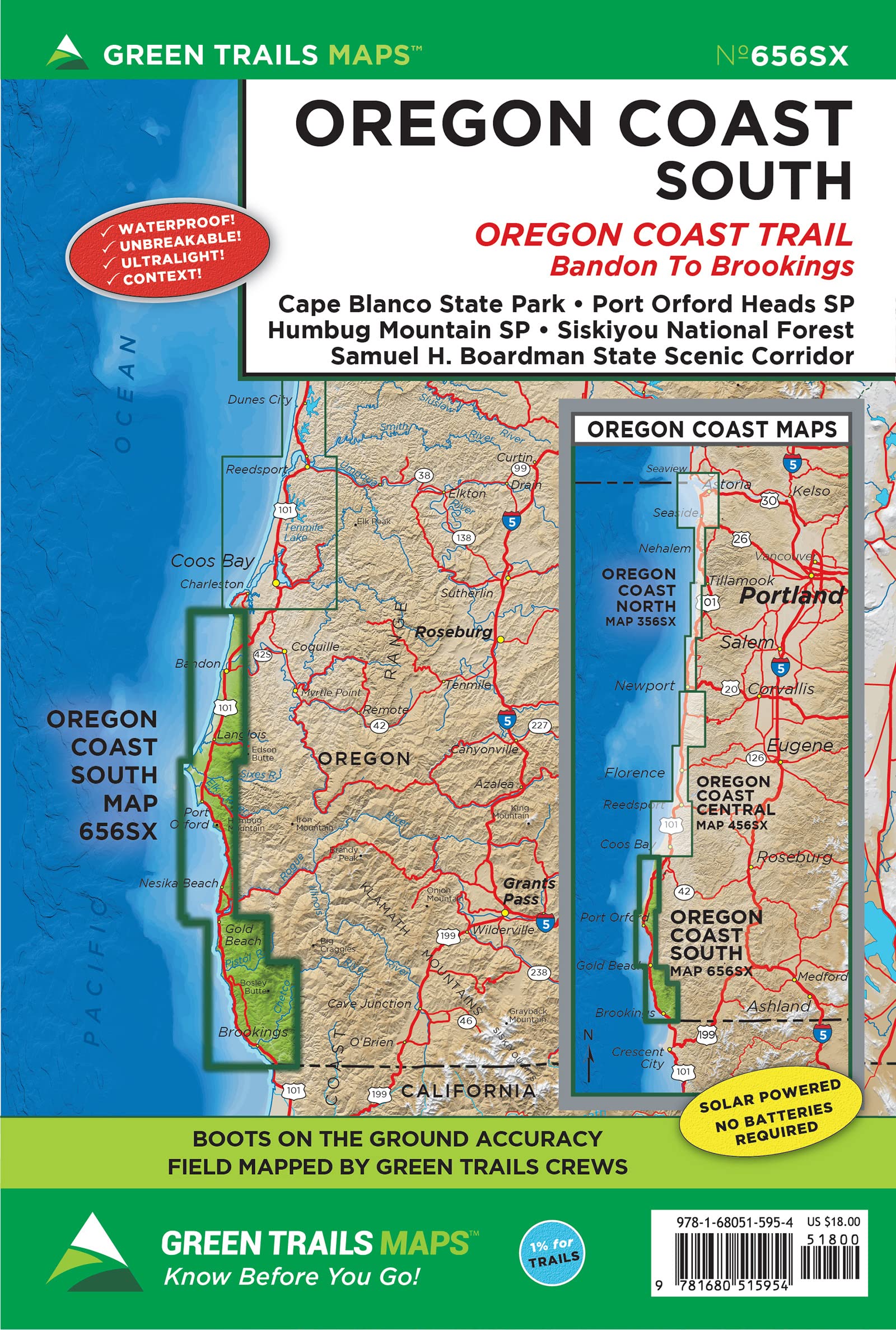 Oregon Coast South, or No. 656sx Maps & Plans