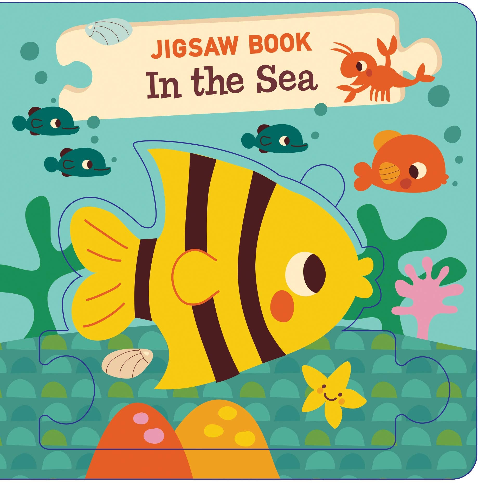 Jigsaw Book: In the Sea (Press Out and Play Puzzle Board Learning Book for Babies and Toddlers Ages 0 and up) Non-fiction