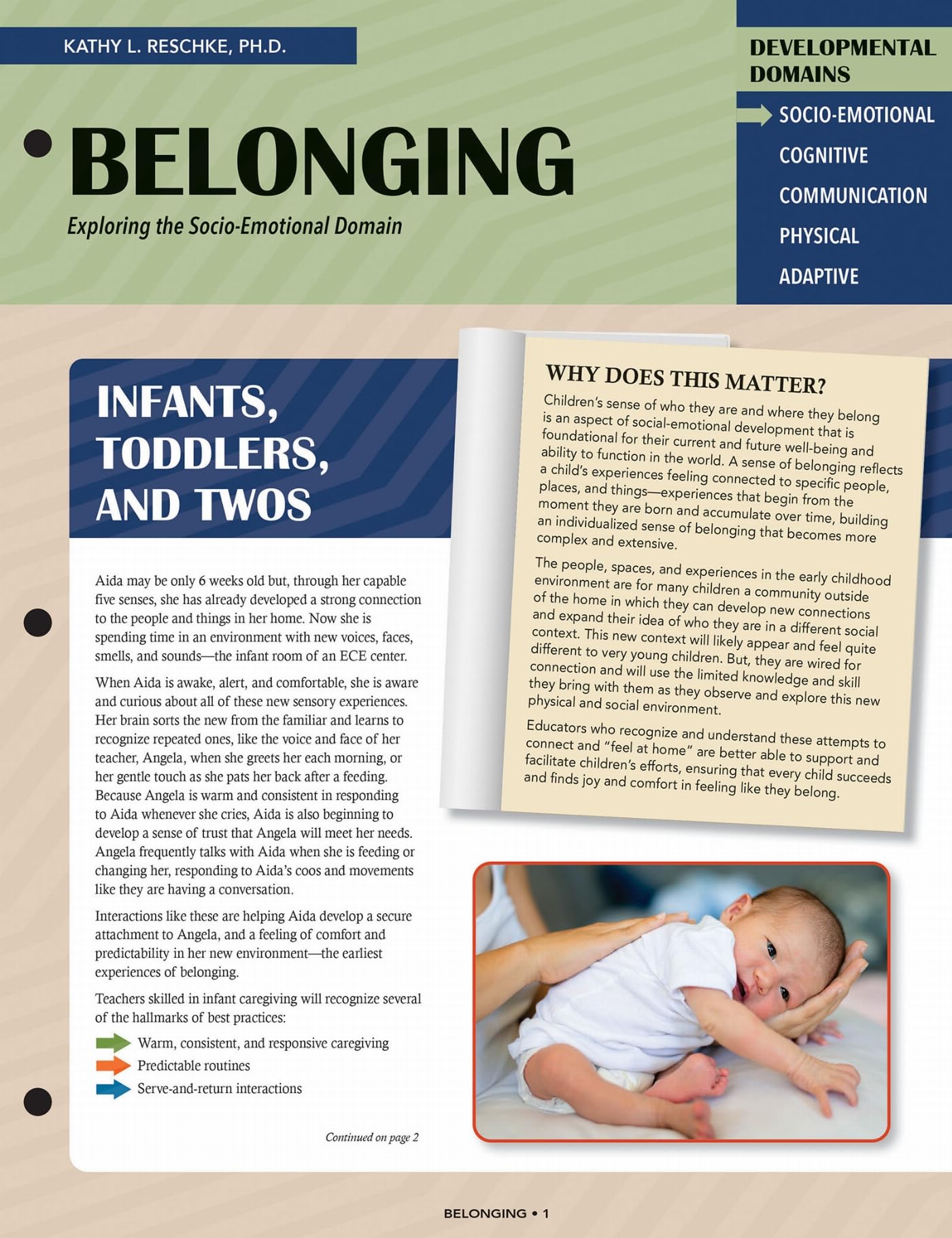 Belonging: Exploring the Socio-Emotional Domain (Quick Reference Guides for Early Childhood Best Practices) Psychology