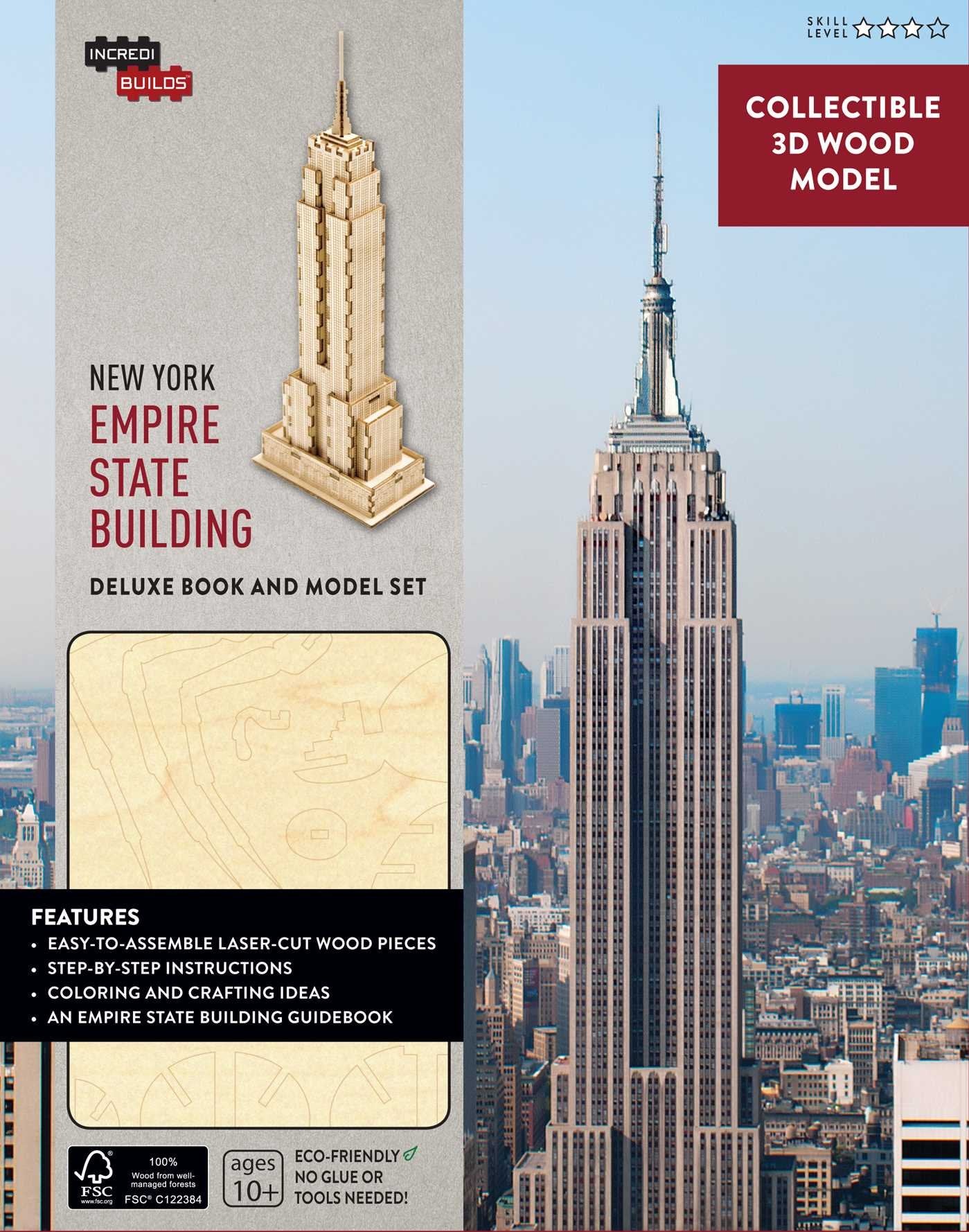 INCREDIBUILDS: NEW YORK: EMPIRE STATE BUILDING DELUXE BOOK AND MODEL SET Non-fiction