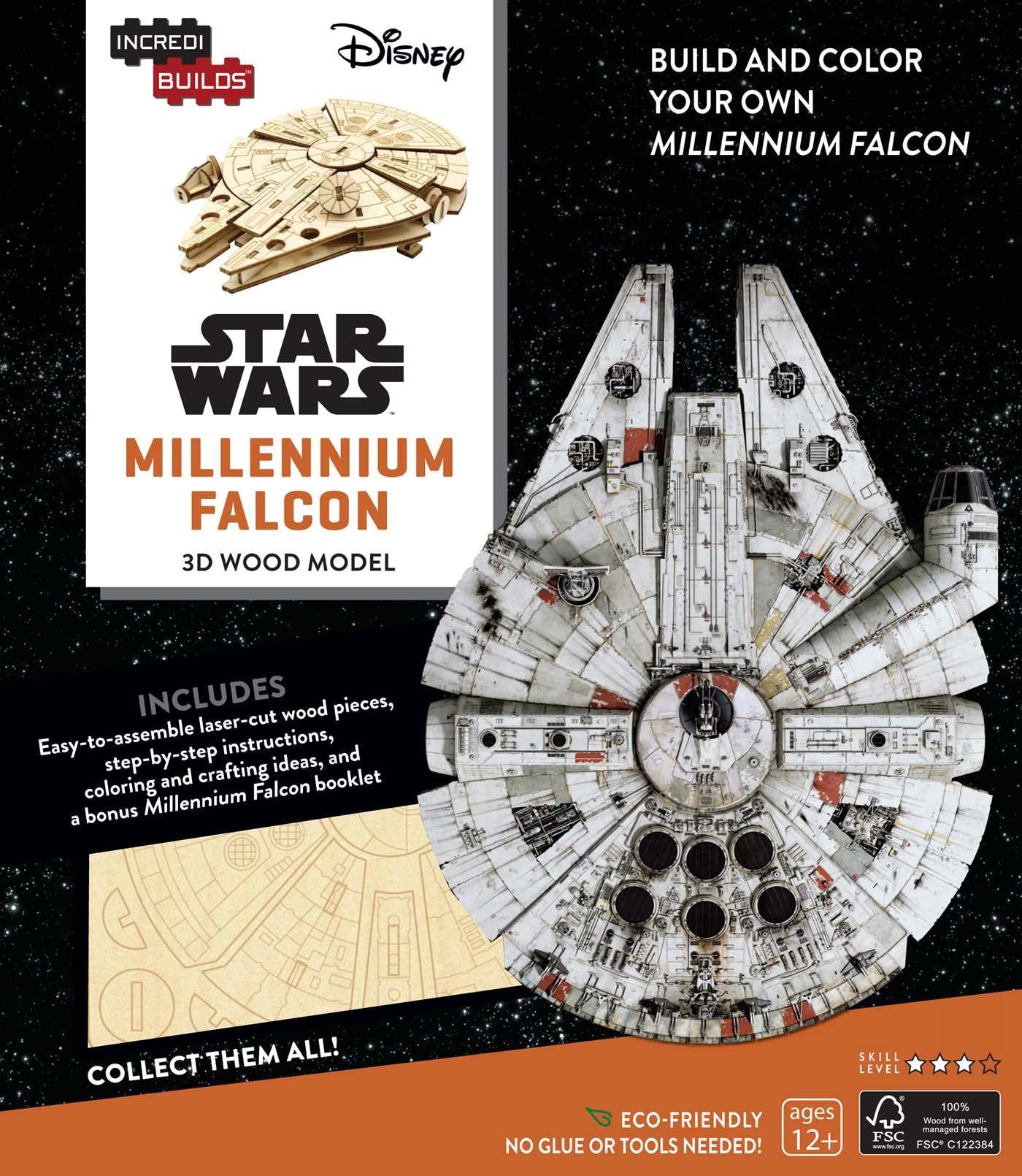 INCREDIBUILDS: STAR WARS: MILLENNIUM FALCON 3D WOOD MODEL Non-fiction
